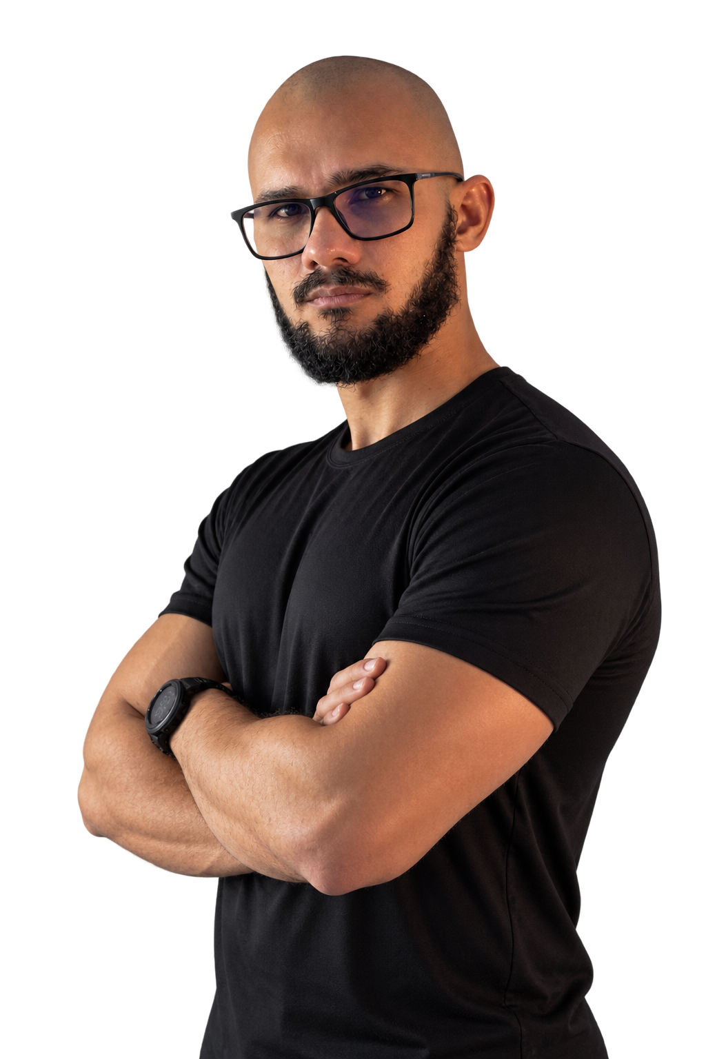 Weydson Jordão de Barros, treinador, de braços cruzados